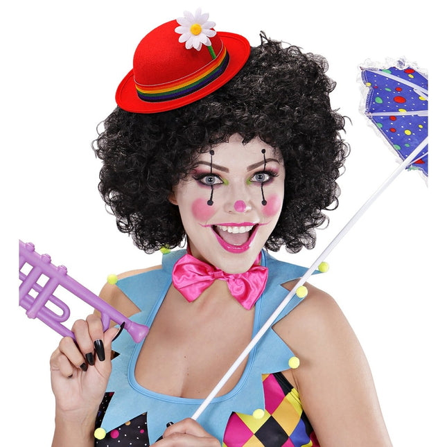 Rode Bolhoed Met Bloem van Widmann koop je bij Partywinkel