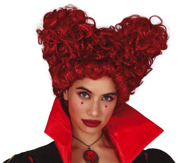 Rode Hart Pruik van Fiestas Guirca koop je bij Partywinkel