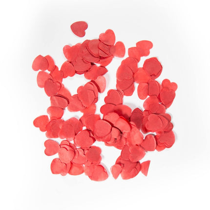 Hartjes Confetti Zak Rood Groot 14gr van Folat koop je bij Partywinkel