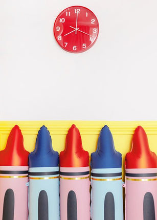 Rode Helium Ballon Potlood Leeg 1,04m van Partydeco koop je bij Partywinkel