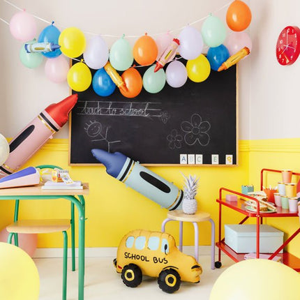 Rode Helium Ballon Potlood Leeg 1,04m van Partydeco koop je bij Partywinkel