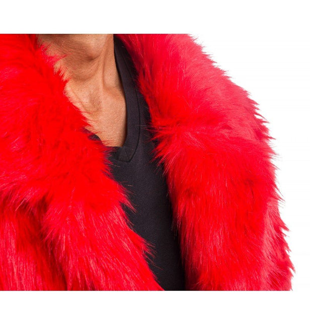 Rode Nepbontjas – Unisex van CHAKS koop je bij Partywinkel