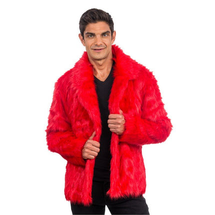 Rode Nepbontjas – Unisex van CHAKS koop je bij Partywinkel