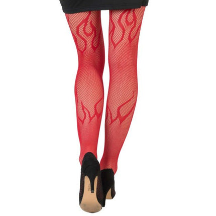 Rode Netpanty met Vlammen van CHAKS koop je bij Partywinkel