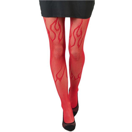Rode Netpanty met Vlammen van CHAKS koop je bij Partywinkel