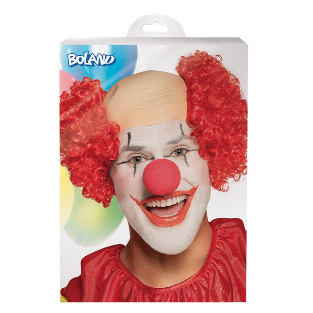Rode Pruik Half Kaal van Boland koop je bij Partywinkel