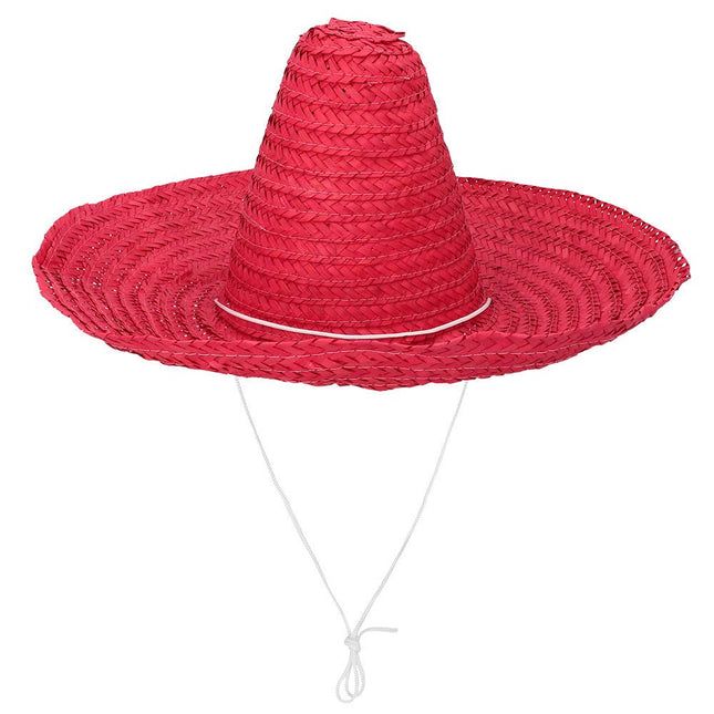 Rode Sombrero 49cm van Boland koop je bij Partywinkel