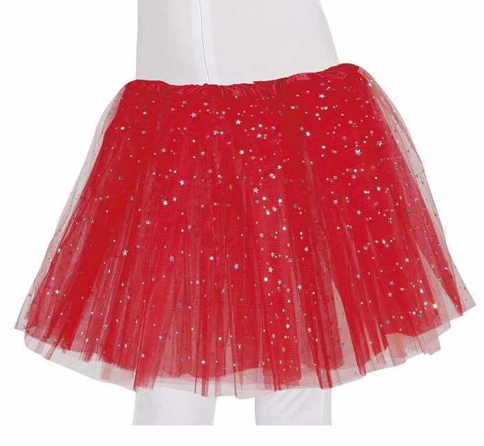 Rode Tutu Sterren 30cm van Fiestas Guirca koop je bij Partywinkel