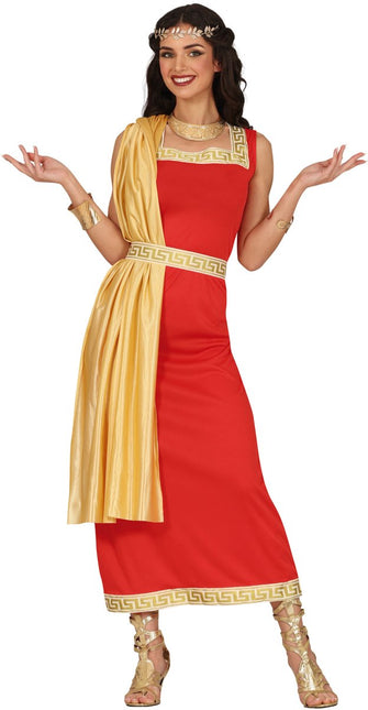 Romeins Kostuum Rood Dames van Fiestas Guirca koop je bij Partywinkel
