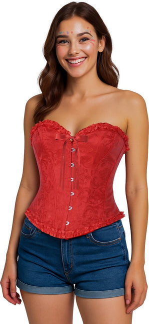 Rood Corset Dames Kant van Fiestas Guirca koop je bij Partywinkel