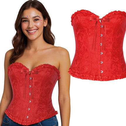 Rood Corset Dames Kant van Fiestas Guirca koop je bij Partywinkel