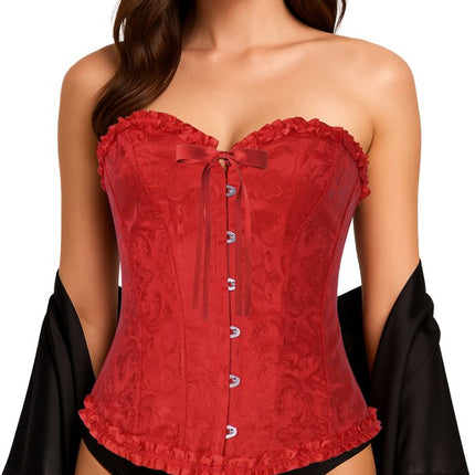 Rood Corset Dames Kant van Fiestas Guirca koop je bij Partywinkel