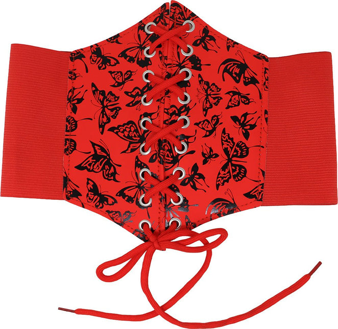 Rood Corset Dames Vlinders van Fiestas Guirca koop je bij Partywinkel