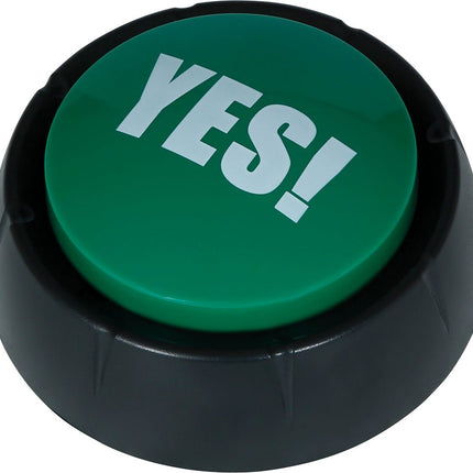 Rood Groene Button Yes! No! 9cm 2st van Fiestas Guirca koop je bij Partywinkel