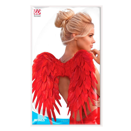 Rood Vleugels Veren 50cm van Widmann koop je bij Partywinkel