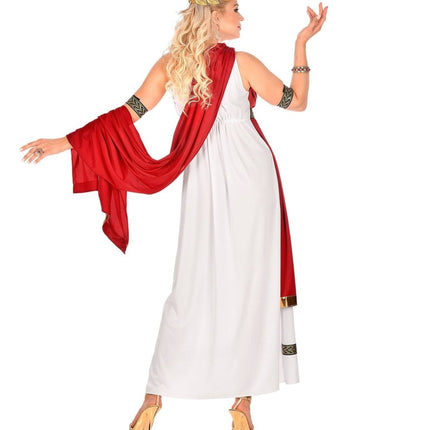 Rood Witte Jurk Dames van Widmann koop je bij Partywinkel