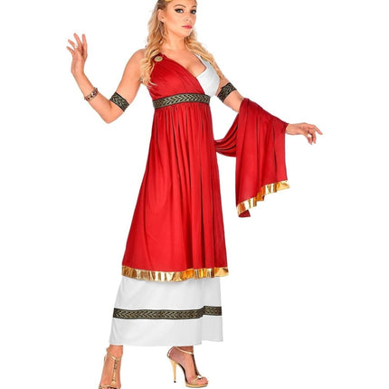 Rood Witte Jurk Dames van Widmann koop je bij Partywinkel