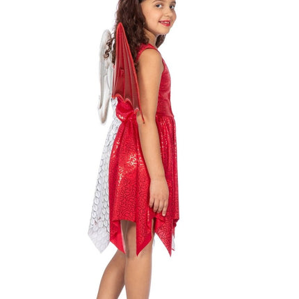 Rood Witte Jurk Meisje Duivel En Engel van Wilbers & Wilbers koop je bij Partywinkel