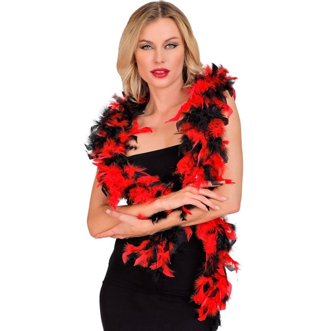 Rood Zwarte Boa 1,8m van Widmann koop je bij Partywinkel