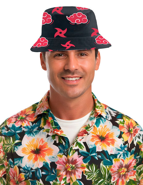 Rood Zwarte Bucket Hat van Fiestas Guirca koop je bij Partywinkel