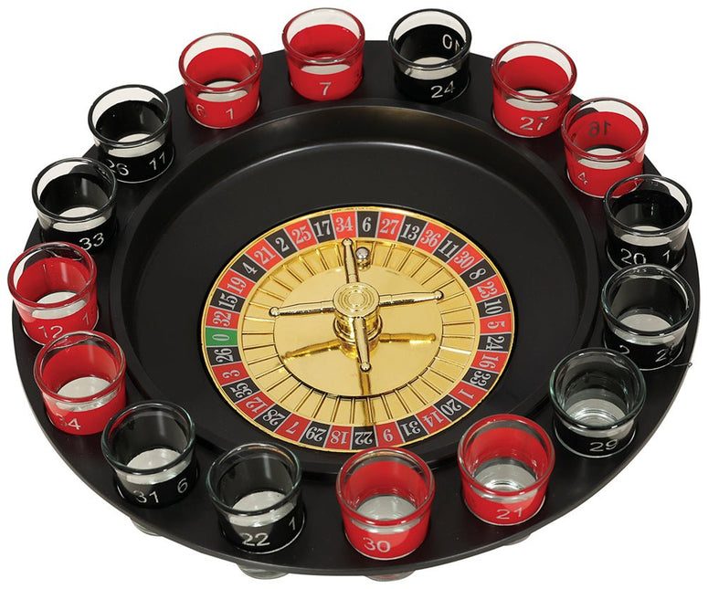 Rood Zwarte Drankspel 29cm 16 delig van Fiestas Guirca koop je bij Partywinkel