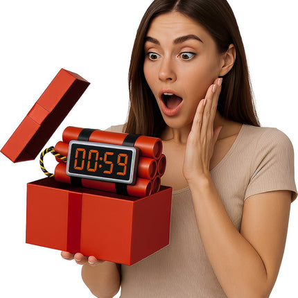 Rood Zwarte Nep Dynamiet 22cm van Fiestas Guirca koop je bij Partywinkel