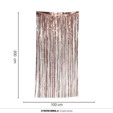 Rose Gouden Deurgordijn 2m van Fiestas Guirca koop je bij Partywinkel