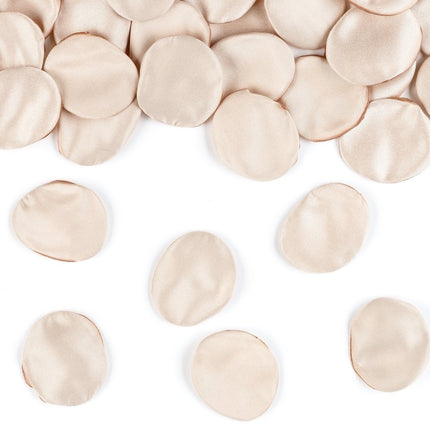 Beige Rozenblaadjes 100st van Partydeco koop je bij Partywinkel
