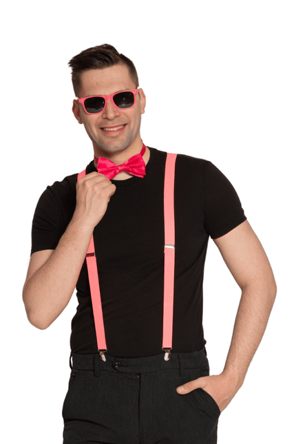 Roze Accessoireset 3 delig van Partychimp koop je bij Partywinkel