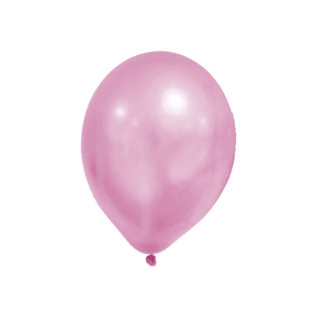 Roze Ballonnen Metallic Pastel Leeg 8st van Procos koop je bij Partywinkel