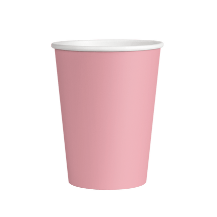 Roze Bekers 7cm 8st van Paper Dreams koop je bij Partywinkel