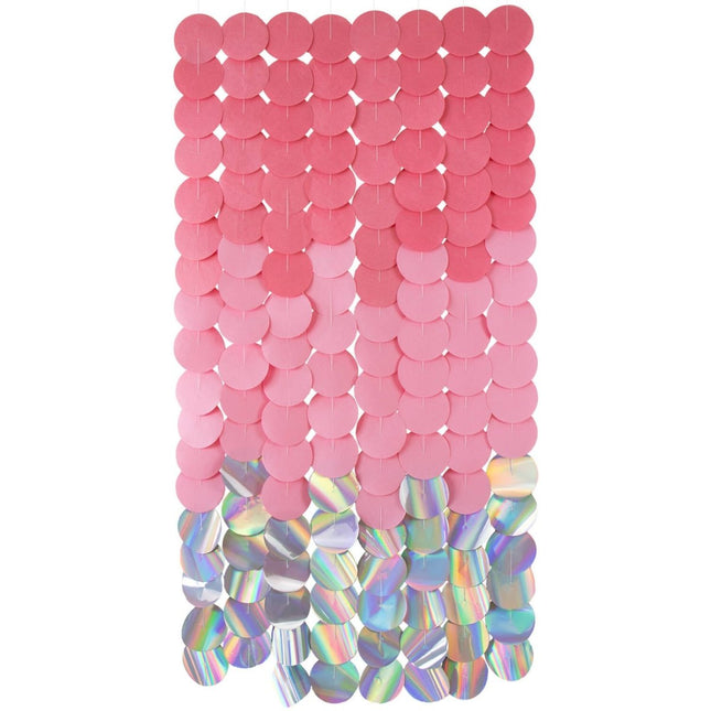 Roze Deurgordijn Zilver 1,7m van Folat koop je bij Partywinkel