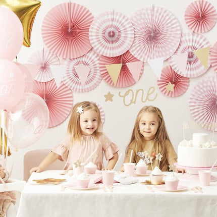 Roze Gouden Slingers 1,3m van Partydeco koop je bij Partywinkel