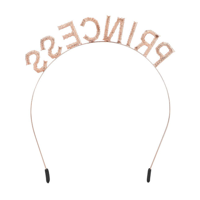 Roze Haarband Princess Glitter van Boland koop je bij Partywinkel