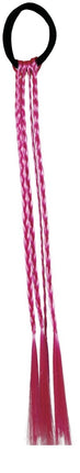 Roze Hair Extension Vlechten 35cm 3st van Fiestas Guirca koop je bij Partywinkel