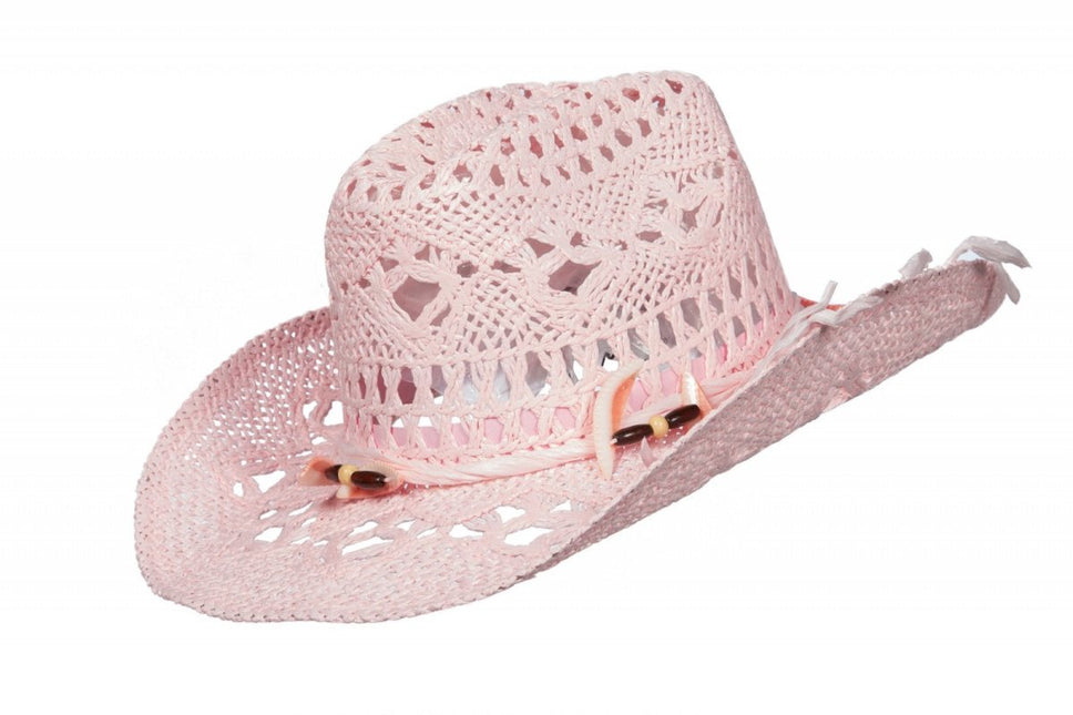 Roze Hoed Stro Dames van Wilbers & Wilbers koop je bij Partywinkel