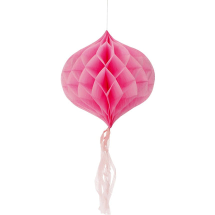 Roze Honeycombs 30cm 3st van Folat koop je bij Partywinkel