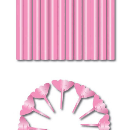 Roze Kaarsjes Houders 6cm 24st van Haza Witbaard koop je bij Partywinkel