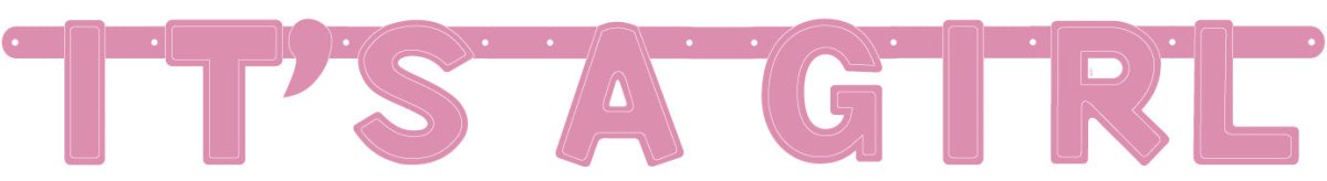 Roze Letterslinger It'S A Girl van WeFiesta koop je bij Partywinkel