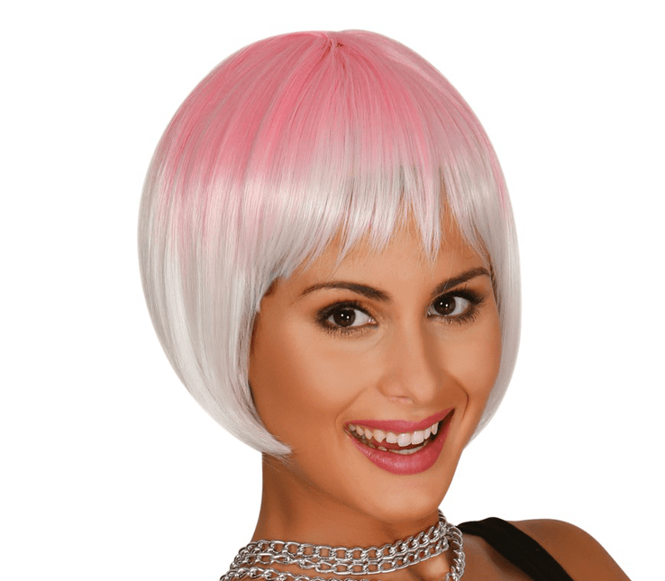 Roze Pruik Kort Haar van Fiestas Guirca koop je bij Partywinkel