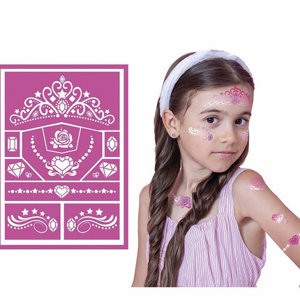 Roze Schmink Stencil 14x20cm van Fiestas Guirca koop je bij Partywinkel