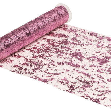 Roze Tafelloper Shiny 5m van CHAKS koop je bij Partywinkel