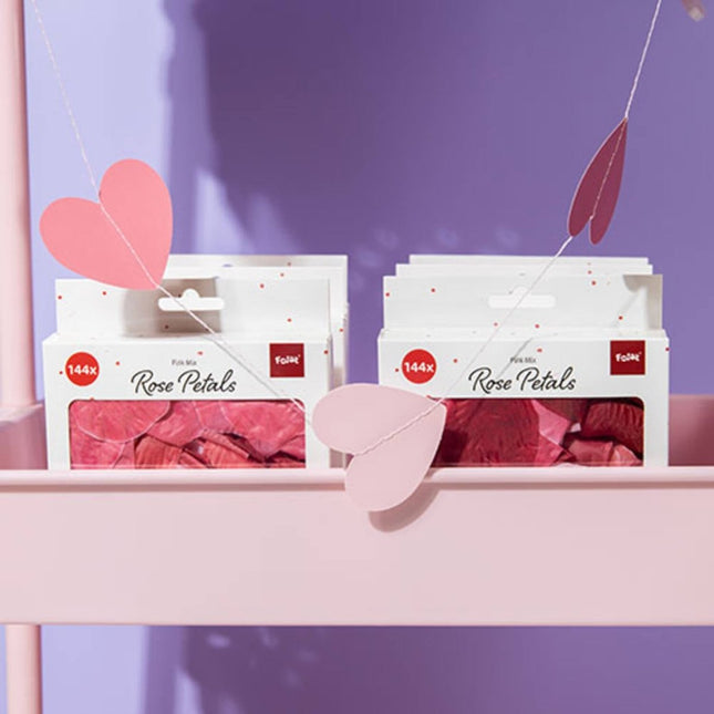 Roze Rozenblaadjes 144st van Folat koop je bij Partywinkel