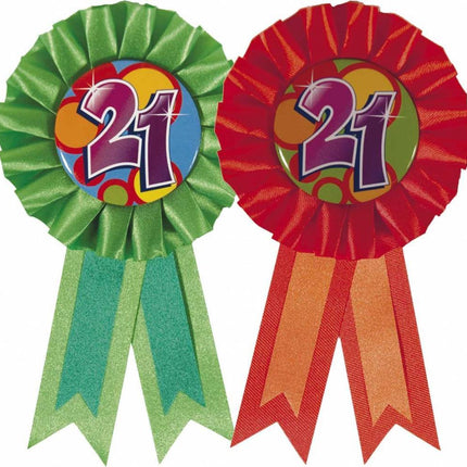 Rozet 21 Jaar van Haza Witbaard koop je bij Partywinkel