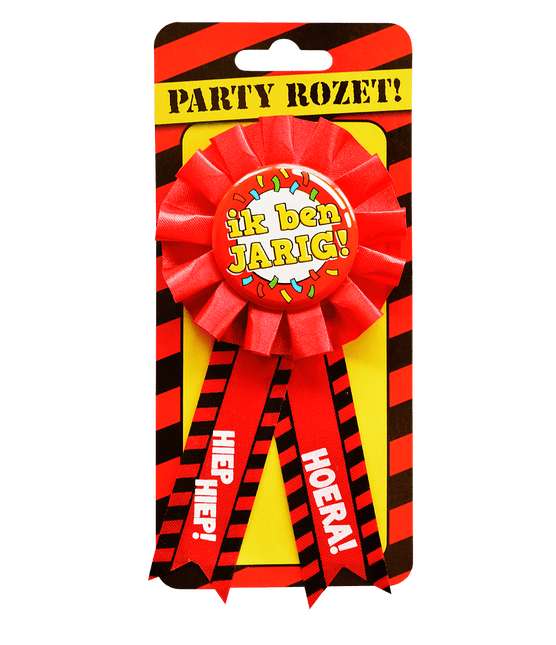 Rozet Ik Ben Jarig Hiep Hiep Hoera van Paper Dreams koop je bij Partywinkel