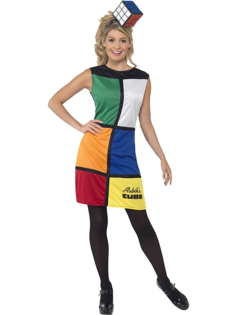 Rubik's Cube Kostuum Dames van Smiffys koop je bij Partywinkel