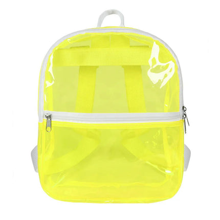 Rugzak Clarity neongeel (28 x 23 x 10 cm) van Boland koop je bij Partywinkel