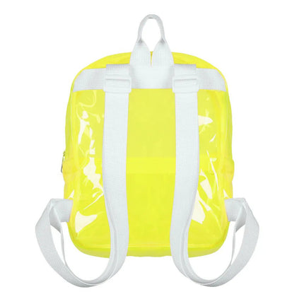 Rugzak Clarity neongeel (28 x 23 x 10 cm) van Boland koop je bij Partywinkel