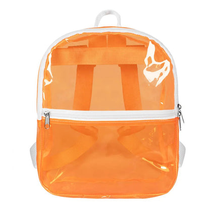 Rugzak Clarity neonoranje (28 x 23 x 10 cm) van Boland koop je bij Partywinkel