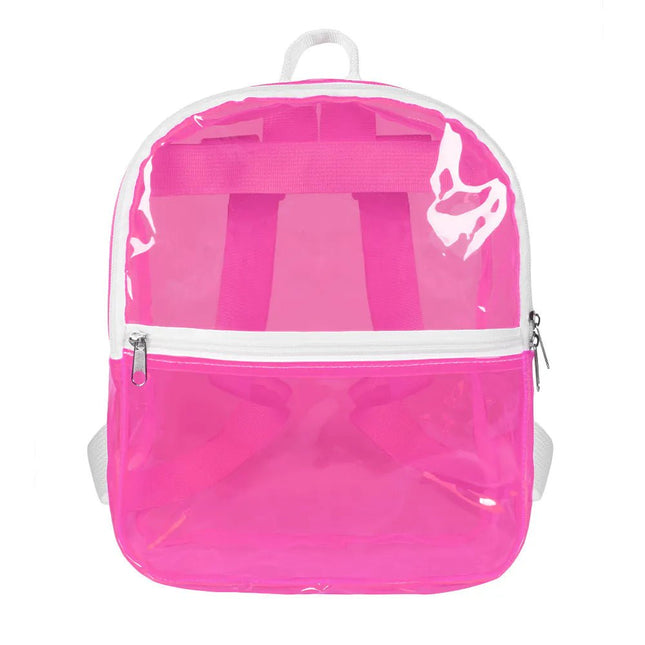 Rugzak Clarity neonroze (28 x 23 x 10 cm) van Boland koop je bij Partywinkel